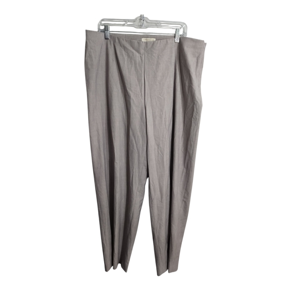 Coldwater Creek Plus Size Classic Fit Straight Leg Casual Office Preppy Pants 18